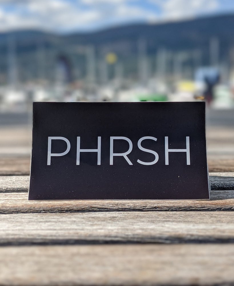 PHRSH logo sticker